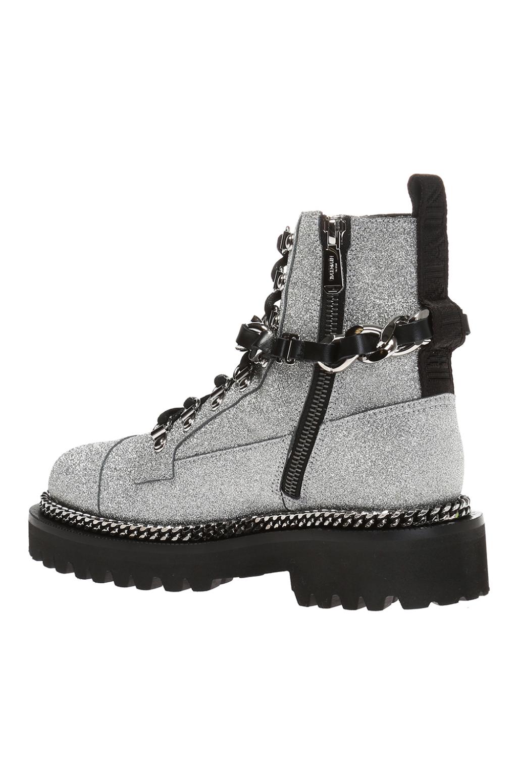 Balmain combat clearance army chain boot